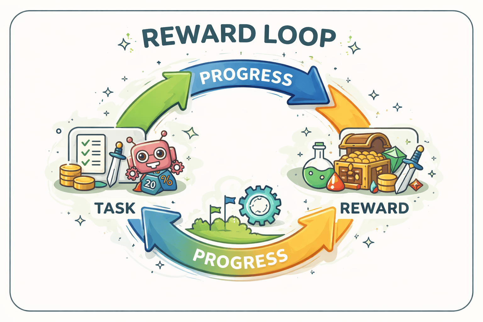 The Thin Line Between a Reward Loop and a Trap
