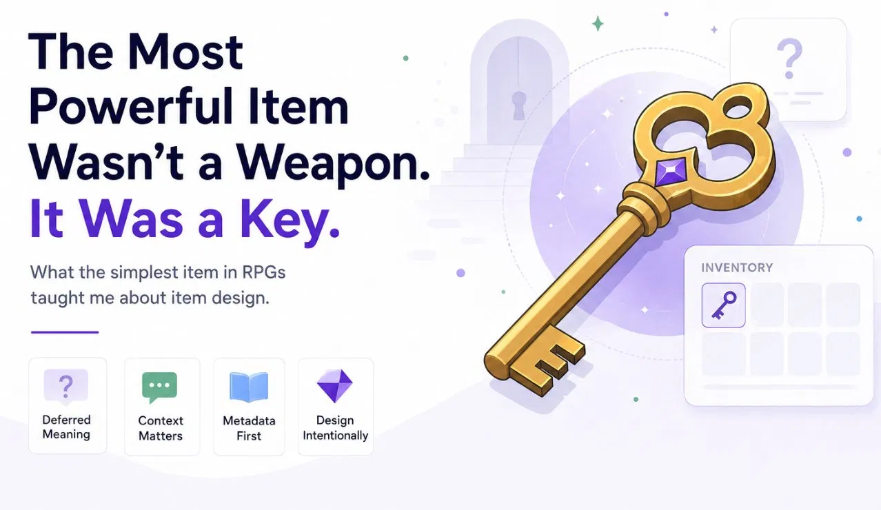 The Most Powerful Item Wasn't a Weapon. It Was a Key.