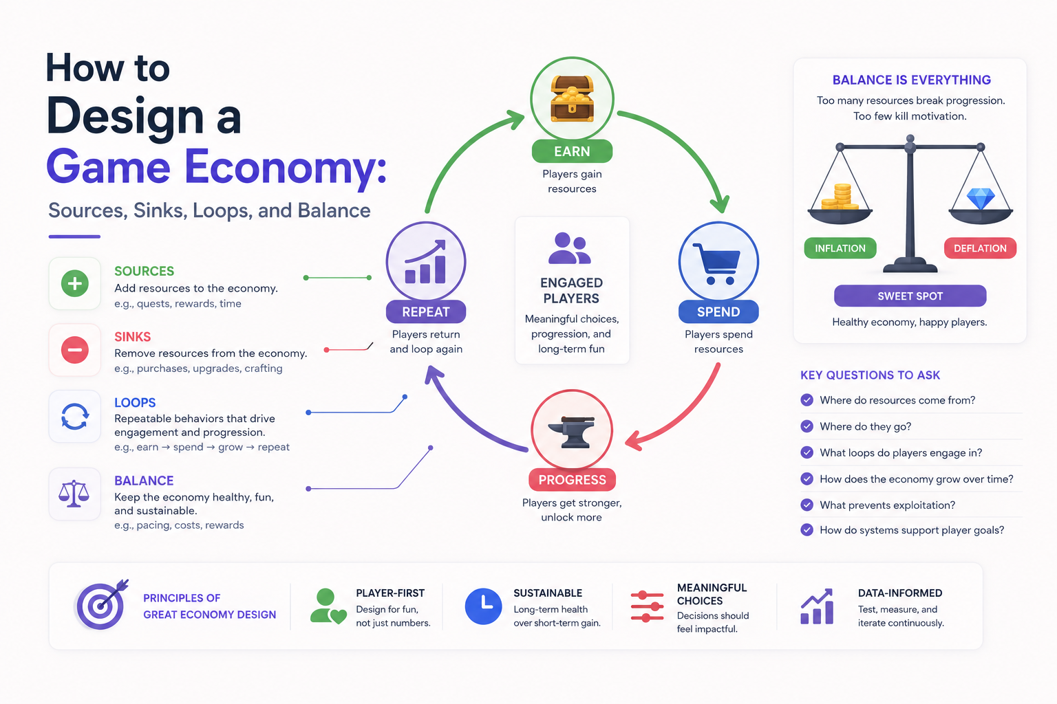 How to Design a Game Economy: Sources, Sinks, Loops, and Balance